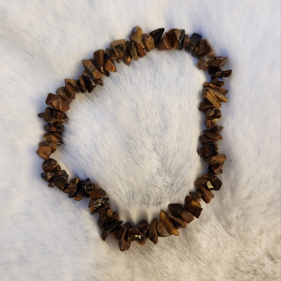 Tigers Eye Stretchy Crystal Bracelet - Picture 4 of 4